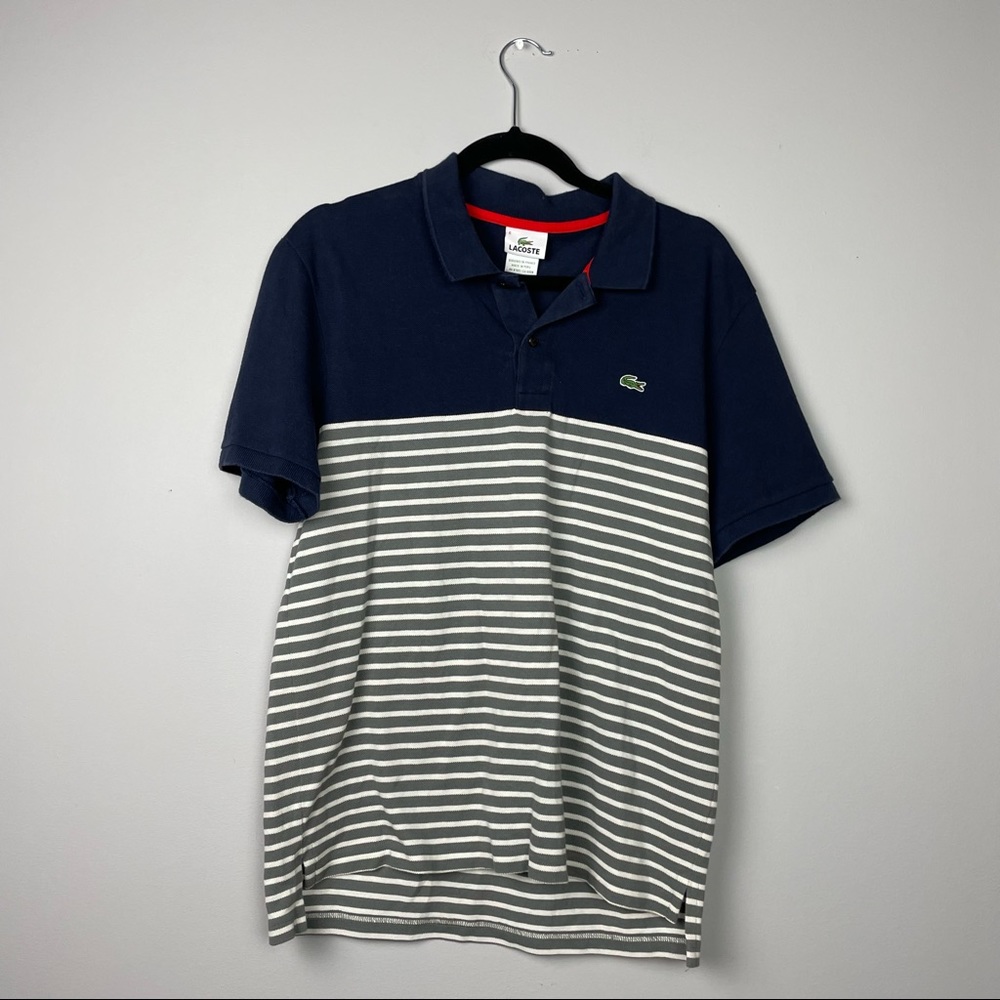 Lacoste polo stripped